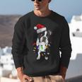 Boston Terrier Santa Christmas Lights Xmas Dog Lover Men Women Kids Unisex Sweatshirt, Boston Terrier Christmas Sweatshirts, funny gift