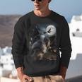 Boston Terrier Selfie Full Moon Flying Witch Halloween Dog Unisex Sweatshirt, Boston Terrier Halloween Sweatshirts, funny gift