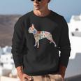 Boston Terrier Watercolor Flowers Unisex Sweatshirt, funny gift