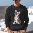 Brindle Boston Terrier Dog Patriotic Shirt USA Flag Unisex Sweatshirt, Patriotic Boston Terrier Sweatshirts, funny gift