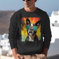 Dog Boston Terrier Hawaiian Unisex Sweatshirt, funny gift