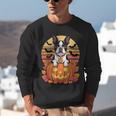 Halloween Retro Boston Terrier Unisex Sweatshirt, Boston Terrier Halloween Sweatshirts, funny gift