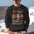 Hangin My Kindergarten Cookie Gingerbread Christmas Teacher For Men Women Kids Unisex Sweatshirt, funny gift