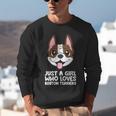 Just a Girl Who Loves Boston Terriers Unisex Sweatshirt, funny gift