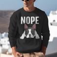 Nope Boston Terrier Puppy Dog Bostie Lover Men Women Girls Kids Unisex Sweatshirt, funny gift