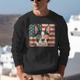Patriotic Boston Terrier Dog Lover USA Flag 4th Of July For Men Women Kids Unisex Sweatshirt, Patriotic Boston Terrier Sweatshirts, Boston Terrier 4th Of July Sweatshirts, funny gift