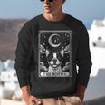 Tarot Card Vintage Crescent Moon Boston Terrier Dog Mom Unisex Sweatshirt, Boston Terrier Tarot Sweatshirts, Boston Terrier Mom Sweatshirts, funny gift