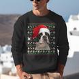 Ugly Xmas Sweater Santa Boston Terrier Dog Christmas For Men Women Kids Unisex Sweatshirt, Boston Terrier Christmas Sweatshirts, funny gift