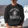 World's Best Boston Terrier Grandpa Dog Grandfather For Men Women Girls Kids Unisex Sweatshirt, funny gift