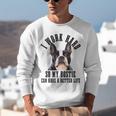 Bostie Mama Dog Dad Boston Terrier For Men Women Unisex Sweatshirt, Boston Terrier Dad Sweatshirts, funny gift