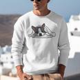 Boston Terrier Dog Official Sleeping Men Women Girls Kids Unisex Sweatshirt, funny gift