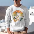 Boston Terrier Guitar Retro Unisex Sweatshirt, funny gift