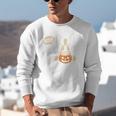 Boston Terrier Halloween Cute Bostie Dog Pocket Boo Unisex Sweatshirt, Boston Terrier Halloween Sweatshirts, funny gift