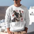 Boston Terrier Is My Valentine Cute Pet Dog Owner Valentine Unisex Sweatshirt, funny gift
