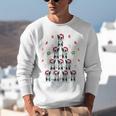Boston Terrier Xmas Tree Lights For Men Women Boston Terrier Unisex Sweatshirt, funny gift