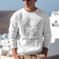 Cool Vintage Cactus Sedona Arizona Camping Souvenir Unisex Sweatshirt, funny gift