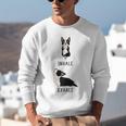 Inhale Exhale Yoga Boston Terrier Tshirt Unisex Sweatshirt, funny gift