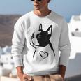 I Love My Boston Terrier Dog With Heart Unisex Sweatshirt, funny gift
