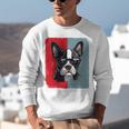 Retro Boston Terrier Dog Lover Bostie Mom Dad Dog Owner Unisex Sweatshirt, Boston Terrier Mom Sweatshirts, Boston Terrier Dad Sweatshirts, funny gift