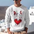 Valentine's Day Boston Terrier Dog Vector Unisex Sweatshirt, funny gift