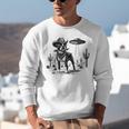 Vintage Boston Terrier UFO Western Wild West Dog Mom Dad Unisex Sweatshirt, Boston Terrier Mom Sweatshirts, Boston Terrier Dad Sweatshirts, funny gift