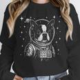 Astronaut Boston Terrier Space Galaxy Dog Lovers Unisex Sweatshirt, novelty gifts, funny gifts