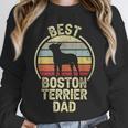 Best Dog Father Dad Vintage Boston Terrier For Men Women Unisex Sweatshirt, novelty gifts, funny gifts