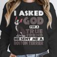 Boston Terrier American Gentleman Non-Sporting Dog Lover Unisex Sweatshirt, novelty gifts, funny gifts