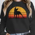 Boston Terrier Bostie Sunset Retro Dog Pet Mom Dad Unisex Sweatshirt, novelty gifts, funny gifts