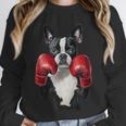 Boston Terrier Boxing Unisex Sweatshirt, novelty gifts, funny gifts
