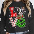 Boston Terrier Christmas Tree Lights Santa Dog Xmas For Men Women Kids Unisex Sweatshirt, novelty gifts, funny gifts