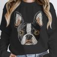 Boston Terrier Cute Puppy Face Dog Lover Pet Owner Unisex Sweatshirt, novelty gifts, funny gifts