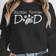 Boston Terrier Dad Dog Breed Daddy Owner Puppy Father Papa For Men Women Girls Kids Unisex Sweatshirt, novelty gifts, funny gifts