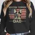 Boston Terrier Dad Dog Lovers American Flag 4th Of July For Women Men Unisex Sweatshirt, novelty gifts, funny gifts