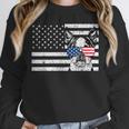 Boston Terrier Dog 4th Of July US American Flag Patriotic Unisex Sweatshirt, novelty gifts, funny gifts