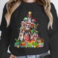 Boston Terrier Dog Christmas Tree Lights Xmas Pajama For Men Women Kids Unisex Sweatshirt, novelty gifts, funny gifts