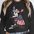 Boston Terrier Dog Merica 4th Of July Usa American Flag Men Unisex Sweatshirt, novelty gifts, funny gifts
