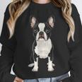 Boston Terrier Dog Motif Pet Art Boston Terrier For Men Women Kids Unisex Sweatshirt, novelty gifts, funny gifts