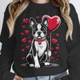 Boston Terrier Dog Valentine's Day Dog Owner Valentine Unisex Sweatshirt, novelty gifts, funny gifts