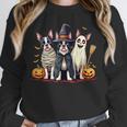 Boston Terrier Halloween Costume Mummy Witch Ghost Dog Lover For Men Women Kids Unisex Sweatshirt, novelty gifts, funny gifts