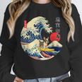 Boston Terrier Japanese Kanagawa Wave Surf Loyal Dog Men Women Kids Unisex Sweatshirt, novelty gifts, funny gifts