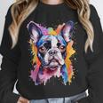 Boston Terrier Lover Pop Art Color Boston Terrier Dog For Men Women Girls Kids Unisex Sweatshirt, novelty gifts, funny gifts