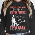 Boston Terrier Mom American Gentleman Dog Lover Mother's Day Unisex Sweatshirt, novelty gifts, funny gifts
