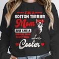 Boston Terrier Mom American Gentleman Dog Mother's Day Unisex Sweatshirt, novelty gifts, funny gifts