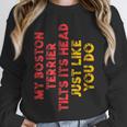 Boston Terrier Mom Dad Dog Lover Owner Women Men Unisex Sweatshirt, novelty gifts, funny gifts