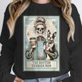 The Boston Terrier Mom Skeleton Spooky Season Halloween Unisex Sweatshirt, novelty gifts, funny gifts