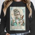 Boston Terrier Mom Skeleton Tarot Card Witch Vibes Dog Mom Unisex Sweatshirt, novelty gifts, funny gifts