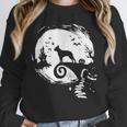 Boston Terrier And Moon Halloween Costume Dog Lover Unisex Sweatshirt, novelty gifts, funny gifts