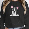 Boston Terrier In The Pocket Cute Pocket Boston Terrier Unisex Sweatshirt, novelty gifts, funny gifts