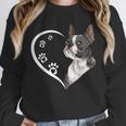 Boston Terrier Shirts For Women Girls Kids Heart Cute Unisex Sweatshirt, novelty gifts, funny gifts
